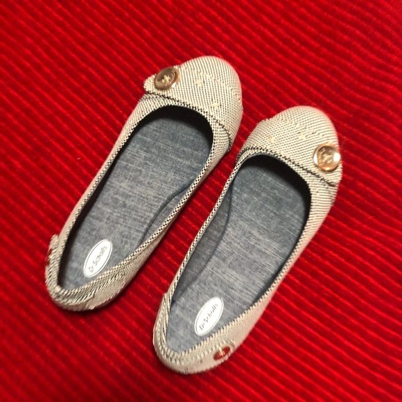 Dr. Scholl's Shoes - Navy and white woven flats